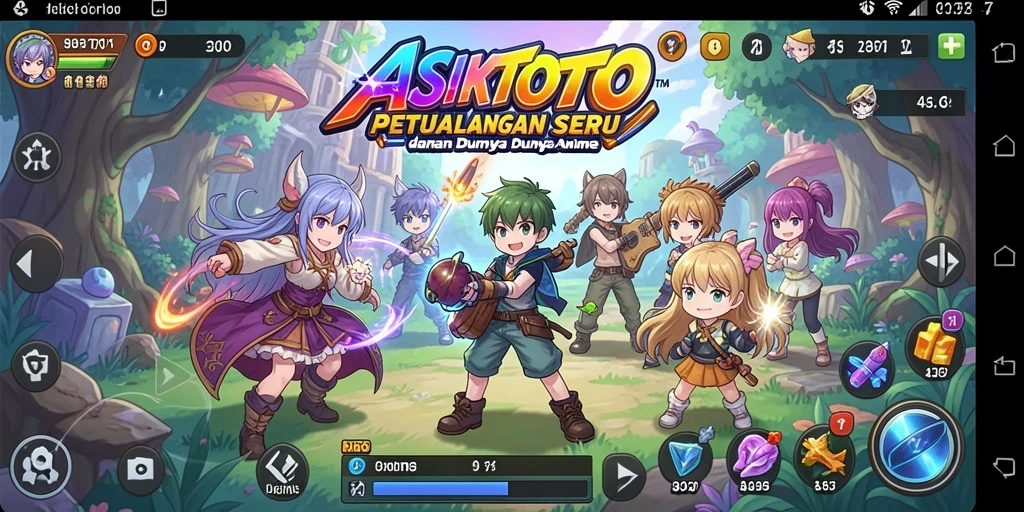 Tampilan menawan gameplay ASIKTOTO saat menjelajahi dunia Anime.