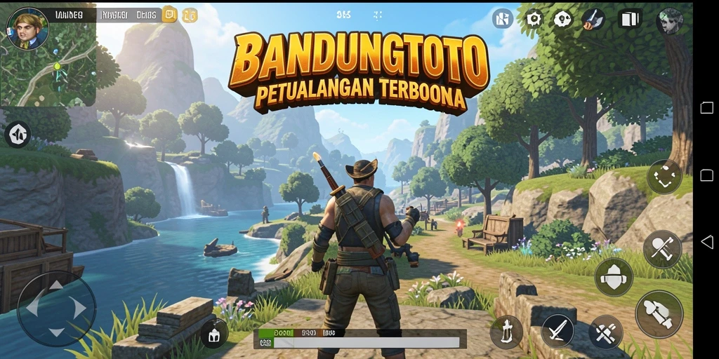 Screenshot menampilkan aksi seru di dunia terbuka BANDUNGTOTO.