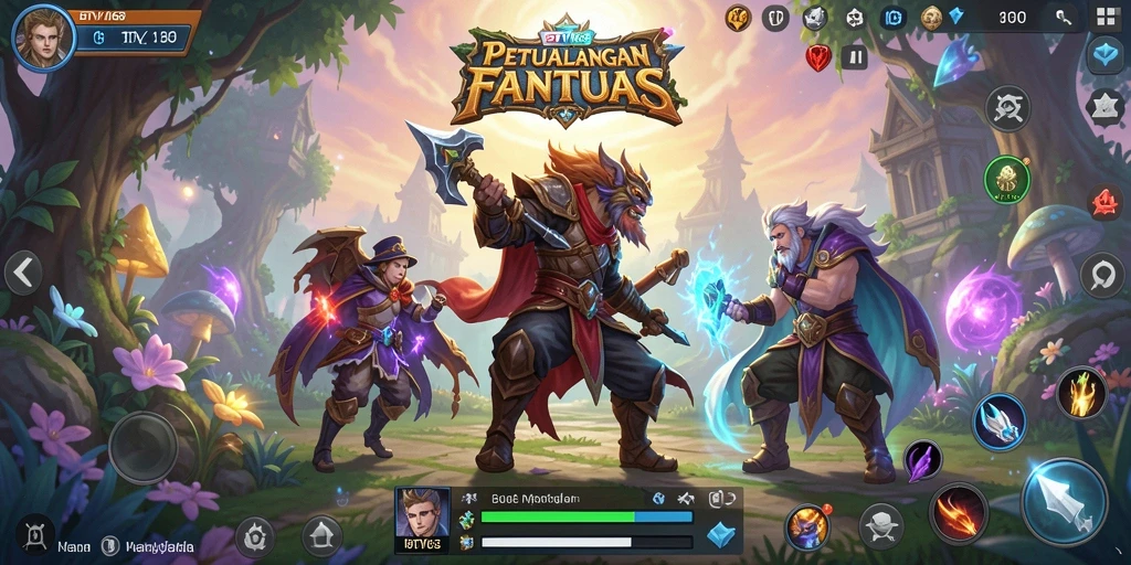 Tampilan gameplay BTV168 yang mendebarkan dan penuh aksi RPG.
