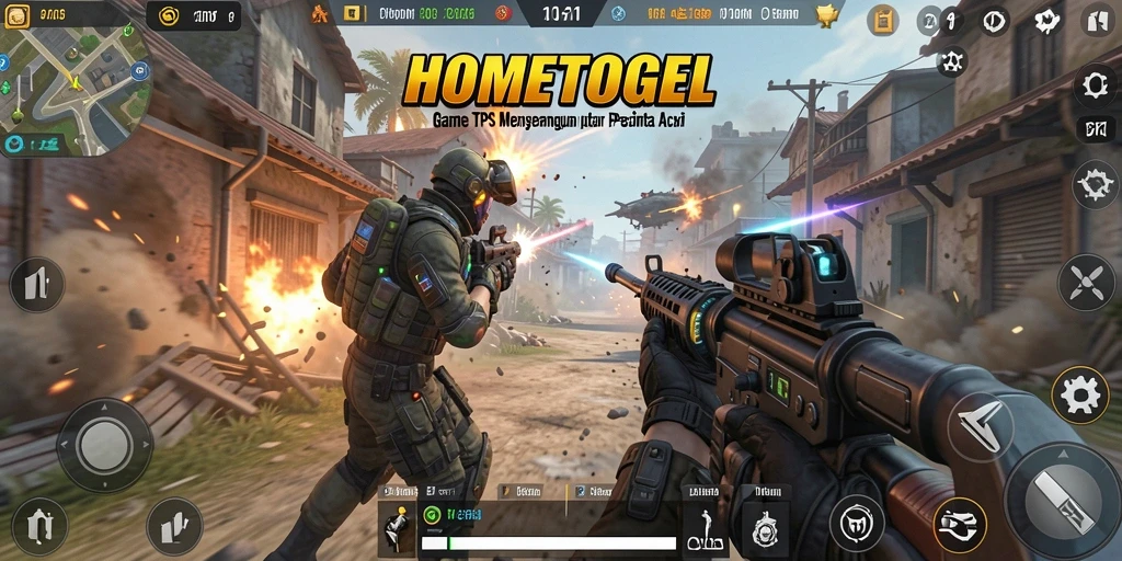 Screenshot gameplay HOMETOGEL yang menampilkan aksi seru dan strategi bertempur.
