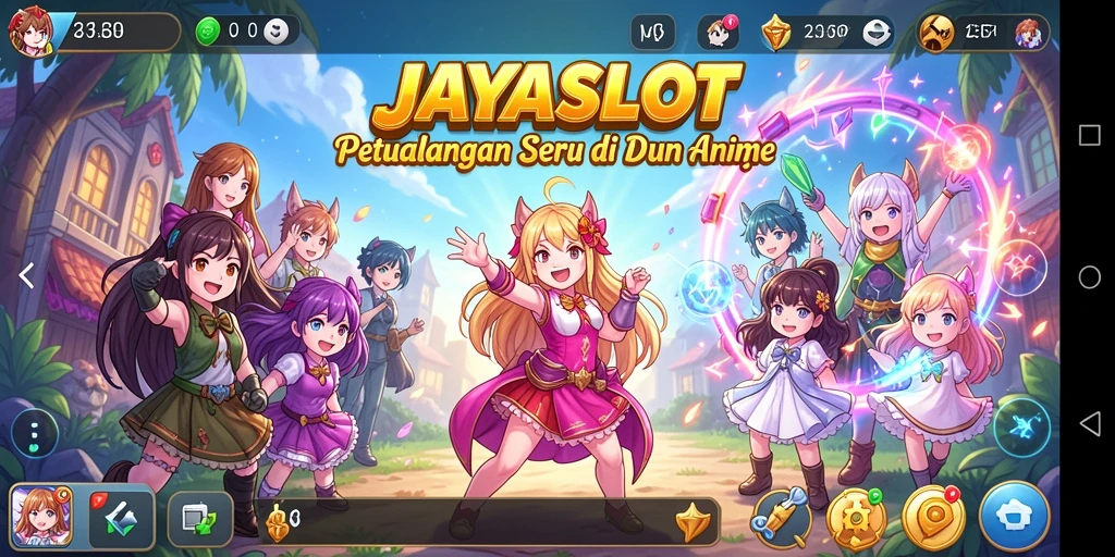 Screenshot gameplay <strong>JAYASLOT</strong> menampilkan karakter anime dalam aksi seru.