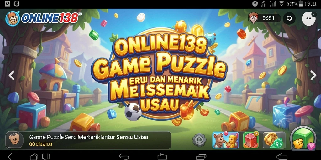 Tampilan gameplay ONLINE138 yang seru dan penuh tantangan puzzle.