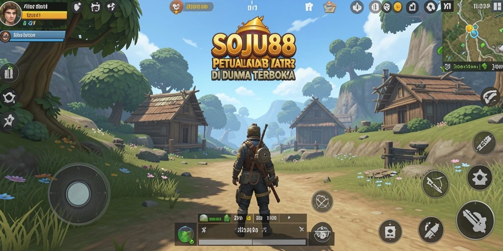 Tampilan gameplay <strong>SOJU88</strong> yang epik dalam dunia terbuka yang luas dan penuh petualangan.