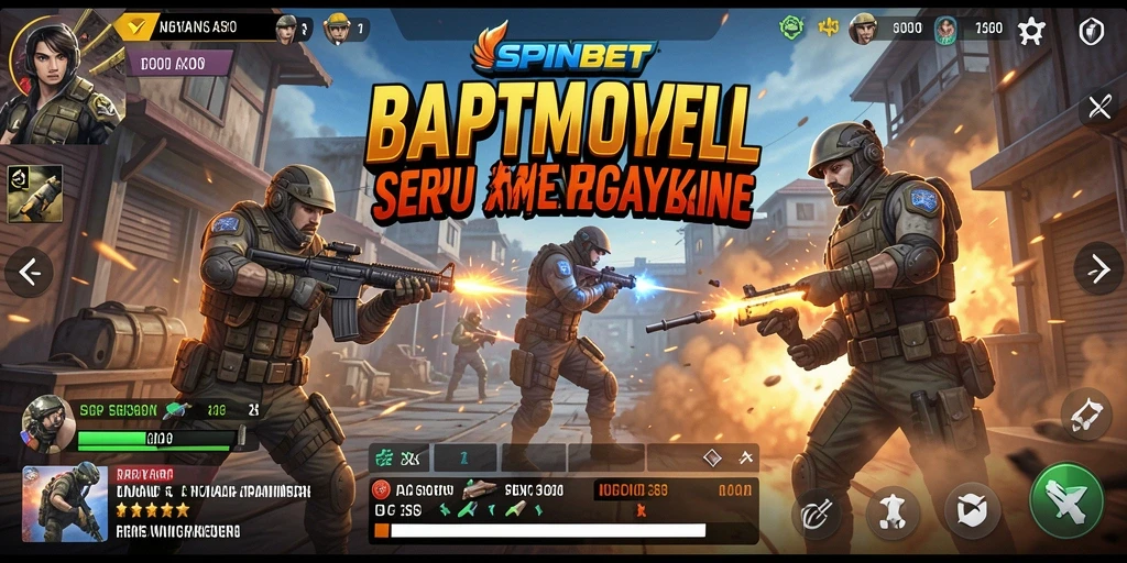Tangkapan layar SPINBET menampilkan aksi Battle Royale yang intens.