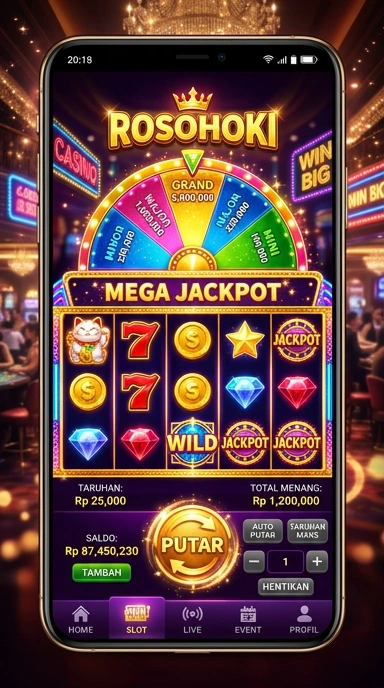 Tampilan antarmuka aplikasi rosohoki yang intuitif dan ramah pengguna.